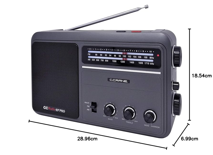 C. Crane CCRadio - EP PRO AM FM Battery Operated Portable
